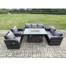 Garden & Outdoor Furniture Fimous PE Wicker Outdoor Lounge Set