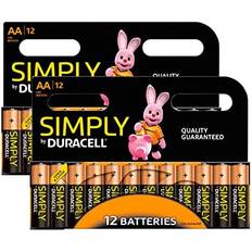 Duracell Simply Aa Batteries, 24 Pack Aa