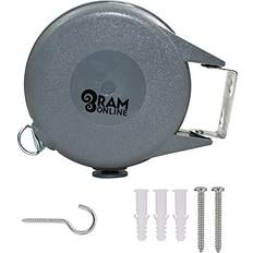 RAM ONLINE Ram Heavy Duty Outdoor Retractable Clothes Line Laundry Drying Washing LineClothes Line 15M