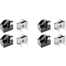 White Goods Accessories Tlily 2X 1 Pin QP2-4.7 PTC Relay,1 Pin Refrigerator Relay and 6750C-0005P Refrigerator Overload Protector