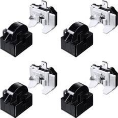 White Goods Accessories Tlily 4X QP2-4.7 PTC Relay 1 Pin Refrigerator Relay and 6750C-0005P Refrigerator Overload Protector