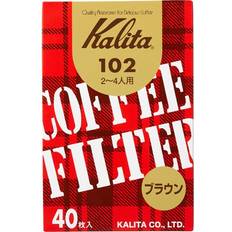 Kalita 102 Oblekt Kaffefilter 40 St