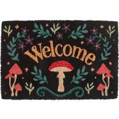 Carpets & Rugs Gothic Homeware Gothic Homeware Mushroom Welcome Black