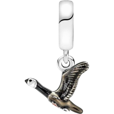Multicoloured Charms & Pendants Pandora Canadian Goose & Maple Leaf Dangle Charm - Silver/Multicolour
