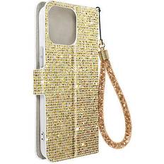 Apple iPhone 14 Pro - Oro Fundas de teléfono móvil Avizar Funda para iPhone 14 Pro Glitter Disco Cartera Portavideos Dorado dorado