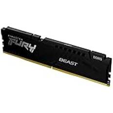 RAM Memory Kingston FURY Beast 32GB 6400MT/s DDR5 CL32 DIMM Schwarz Desktop Gaming Speicher Einzelnes Modul KF564C32BB-32