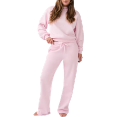 Polyester Bukser & Shorts Gina Tricot Basic Straight Sweatpants - Ballet Slipper