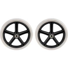 DIY Accessories Tlily 2PCS 200mm 8 inch Rubber Small Non Marking Wheelchair Wheel Accessories PP Rubber Chair Caster Wheels Roller