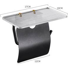 Aluminum Toilet Paper Holders Dechoicelife a-black