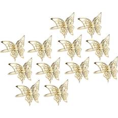 Gold Napkin Rings Tlily Golden Butterfly Napkin Ring