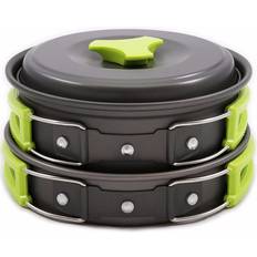 Camping Cookware Mess Kit Backpacking Gear Hiking Outdoors