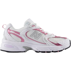 Synthetic - Unisex Shoes New Balance 530 - White/Pink Sugar/Silver Metallic