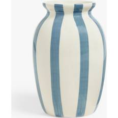 John Lewis Hand Painted Striped H18cm Vase