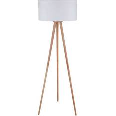 Lindby Charlia White/Wood Golvlampa 150cm