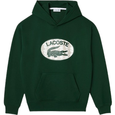 Lacoste monogram Lacoste Men's Loose Fit Monogram Hoodie - Pine Green