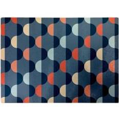 Blue Chopping Boards Warren Reed Geometric Pattern Blue Chopping Board