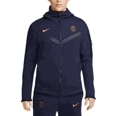 Outerwear Nike Paris Saint-Germain Tech Fleece Windrunner Jacket Men - Blackened Blue/Gold Suede