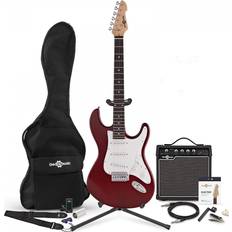 Electric guitar Gear4music LA Electric Guitar 15W Complete Pack, Red