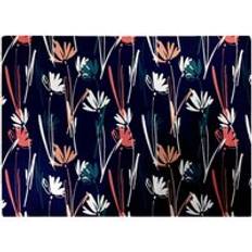 Blue Chopping Boards Warren Reed Hand Drawn Wild Flowers Chopping Board