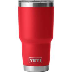 Without Handles Travel Mugs Yeti Rambler with Magslider Lid Rescue Red Travel Mug 30fl oz