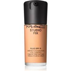 MAC MAC Cosmetics Studio Fix Fluid SPF 15 24HR Matte Foundation Oil Control Matterende foundation SPF 15 Skygge NW22 30 ml