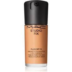 MAC MAC Cosmetics Studio Fix Fluid SPF 15 24HR Matte Foundation Oil Control Matterende foundation SPF 15 Skygge NC43.5 30 ml