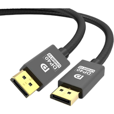 Kabler Nordic DP40 2.1 Displayport - Displayport M-M 0.5m