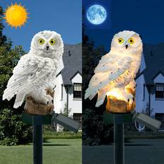 LED Owl Solar Powered Garden Light