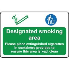 KPCM Display Ltd Designated smoking area please clean