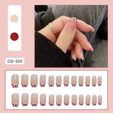 Nail Decoration & Nail Stickers Mascot Cows Print Nail Stickers,Self-Adhesive Cow Red Milk Skin Nail Decals Acrylic Nail