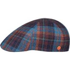 Checkered - Unisex Caps Mayser Paddy New Check Flat Cap by Mayser blue