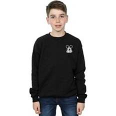 Mickey Mouse Sweatshirts Children's Clothing Disney Mouse Dont Speak Breast Print Sweatshirt Black 7-8 Years