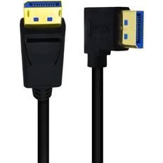 Kabler Nordic DPDP-N2011 1.4 Displayport - Angled Displayport M-M 1m