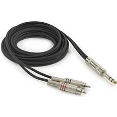 Gear4music Phono Stereo Jack Pro Cable, 6m