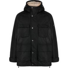 Acrylic Outerwear Barbour Tantallon Wax Jacket - Black