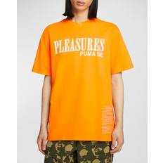 Puma Unisex T-shirts Puma Typo T-Shirt x PLEASURES"