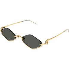 Solglasögon Gucci GG1604S 001 Metall Solglasögon - Guld Grå