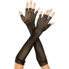 Arm & Leg Warmers Music Legs Adult Women Elbow Fingerless Fishnet Warmer Black