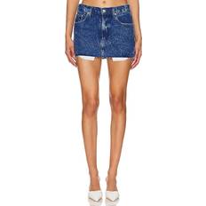 Jupes Mother The Fun Dip Micro Cut Skirt - Blue