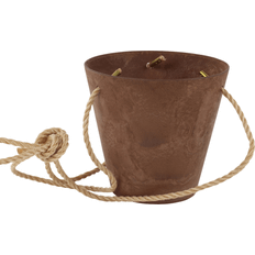 Hanging plant pot, outdoor indoor, rust artstone