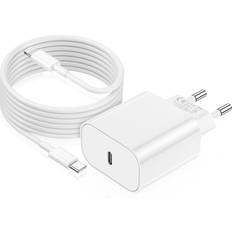 Iphone usb c charging cable Jeenek 20W USB-C iPhone Charger Compatible with Original Lightning Charging Cable 2m