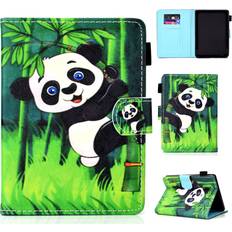 Kindle 2019 patterned leather case Bamboo Panda