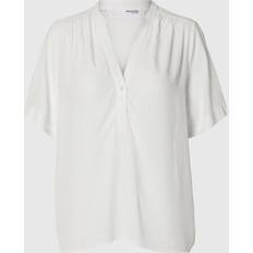 Selected Blusar Selected Kortärmad Blus Vit