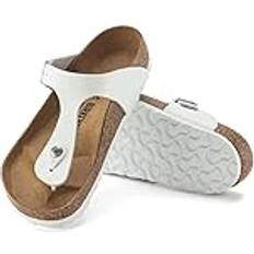 Birkenstock Gizeh Leather Sandals White Leather