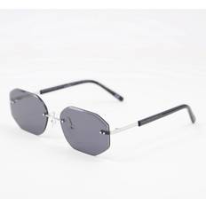 ASOS DESIGN 90s Retro Rimless Sunglasses - Black