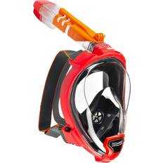 Aria QR+ Quick Release Full Face Snorkeling Mask with Mouthpiece 180 Degree Underwater Vision S/M