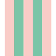 Wallpapers Ohpopsi Bloc Stripe Jade Blossom STR50115W