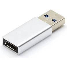 3.2 (gen.2) - USB A-USB C Kabler Nordic C-OTG 3.2 Gen2 USB A - USB C Adapter M-F