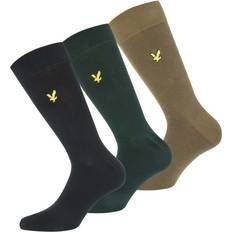 Lyle & Scott Underwear Lyle & Scott Mens And Angus Pack Socks in black green Multicolour 7-11