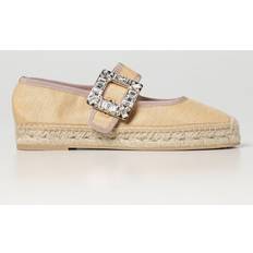 Platform Espadrilles Roger Vivier Espadrilles Woman colour Yellow Cream